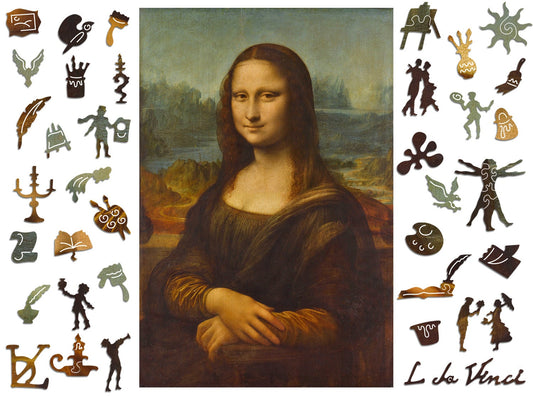 Wooden Puzzle Jigsaw Premium Mona Lisa by Adawoo